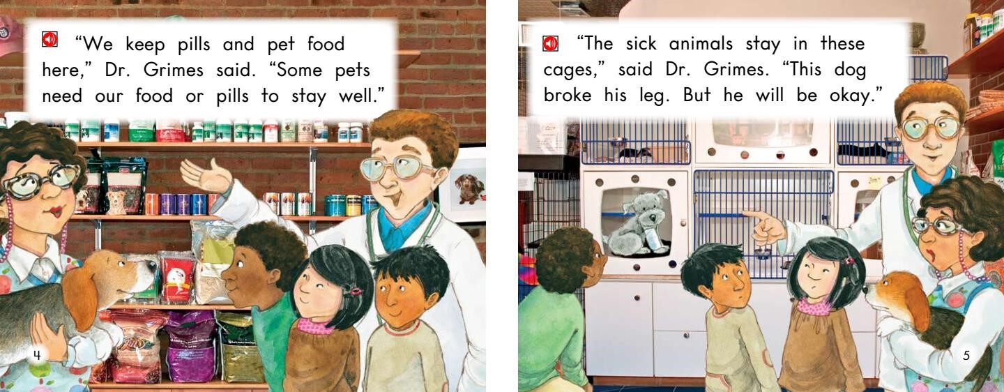 The Fun Club Goes to the Vet Clinic绘本故事第4页