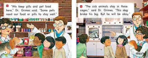 The Fun Club Goes to the Vet Clinic绘本故事第4页