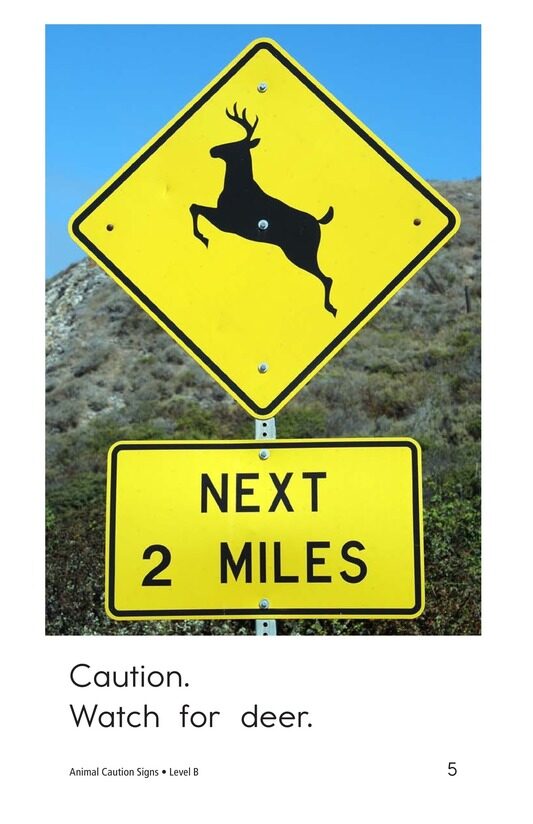 Animal Caution Signs绘本故事第5页