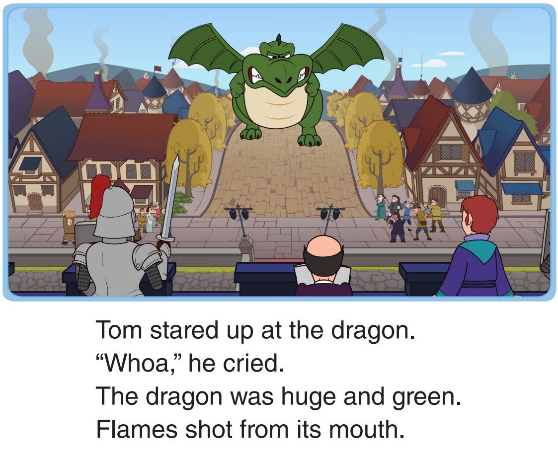 The Angry Dragon!绘本故事第4页