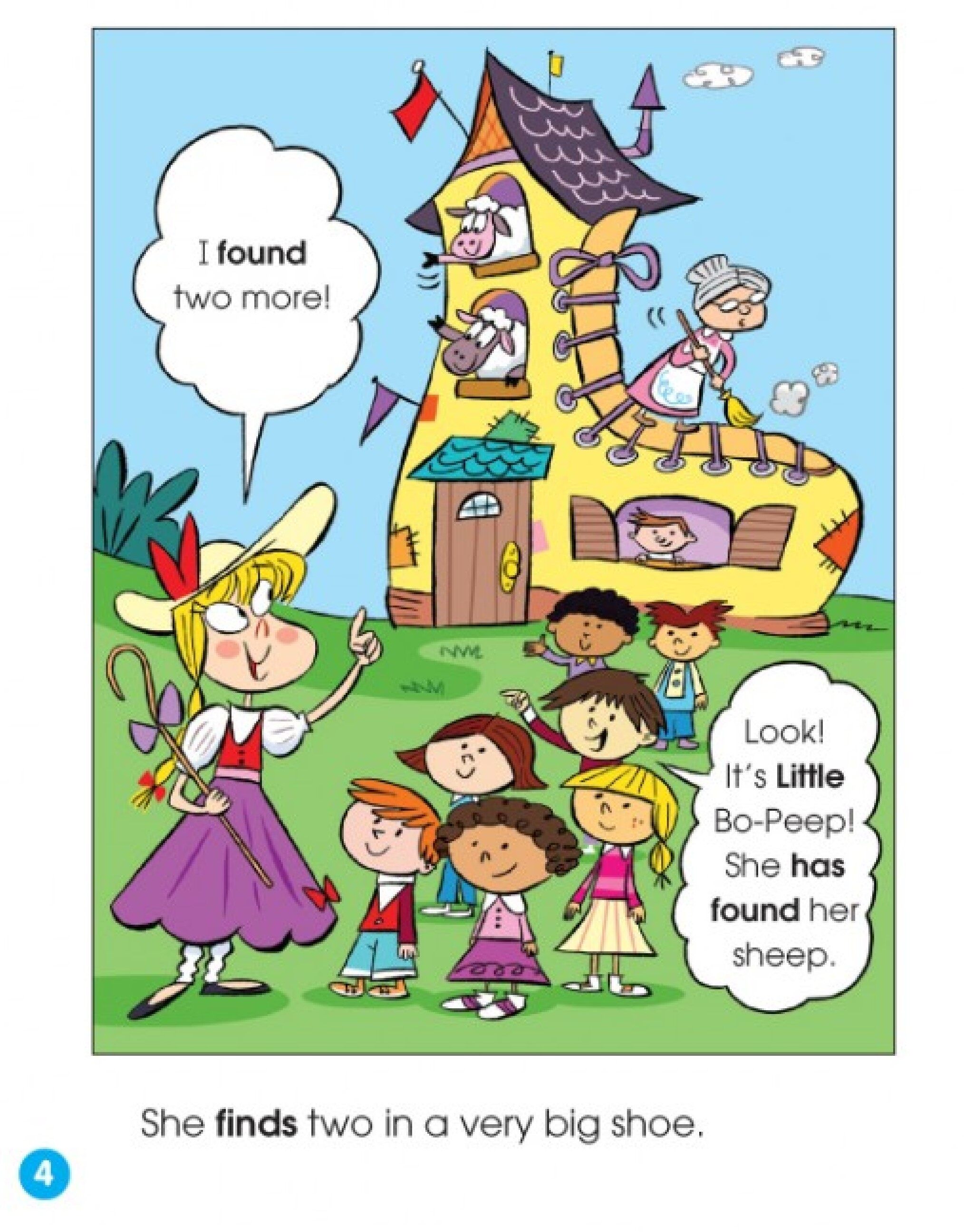 Little Bo-Peep's Lost-and-Found Sheep绘本故事第4页