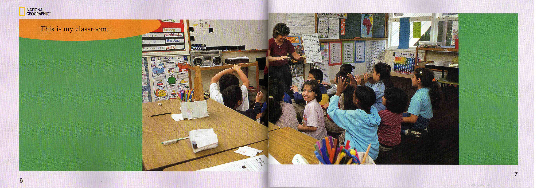 School Today and Long Ago绘本故事第5页