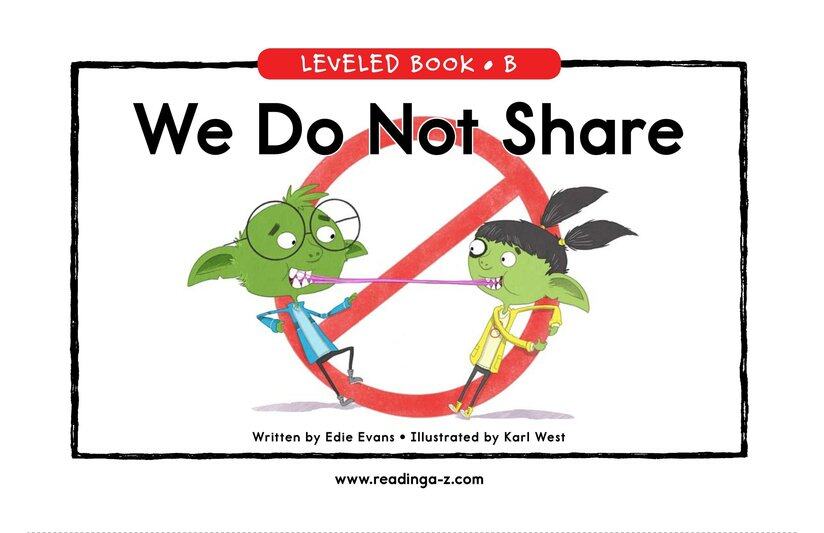 We Do Not Share绘本故事第2页