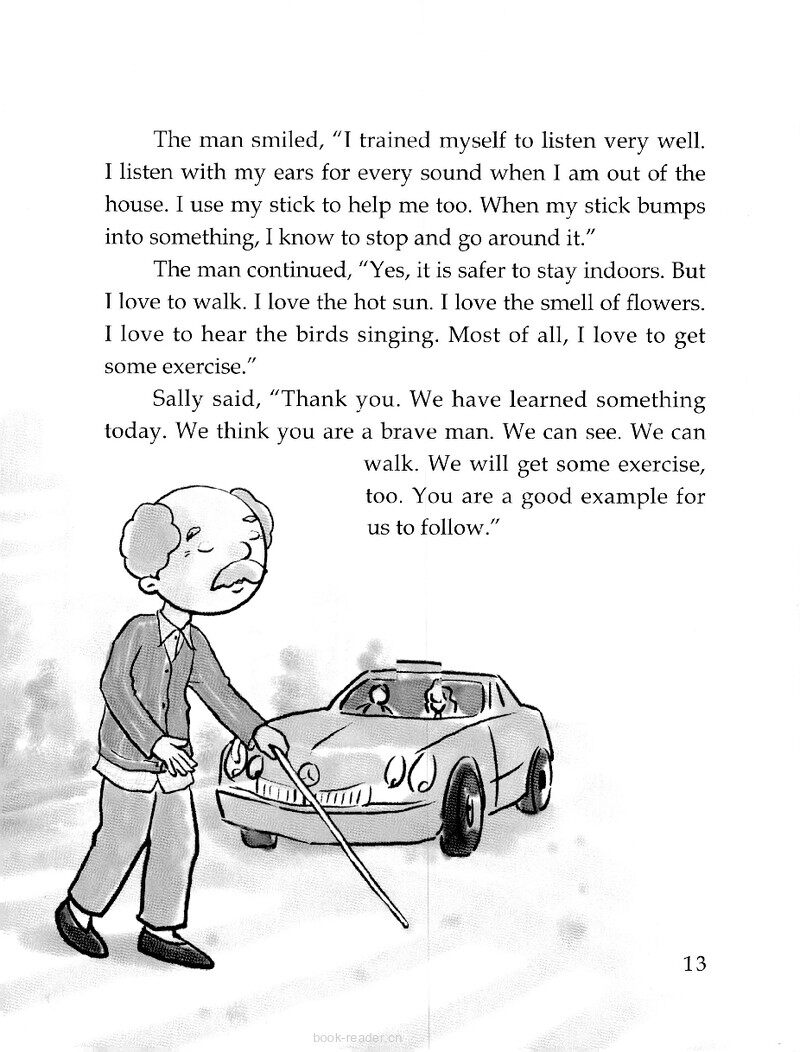A Blind Man绘本故事第3页