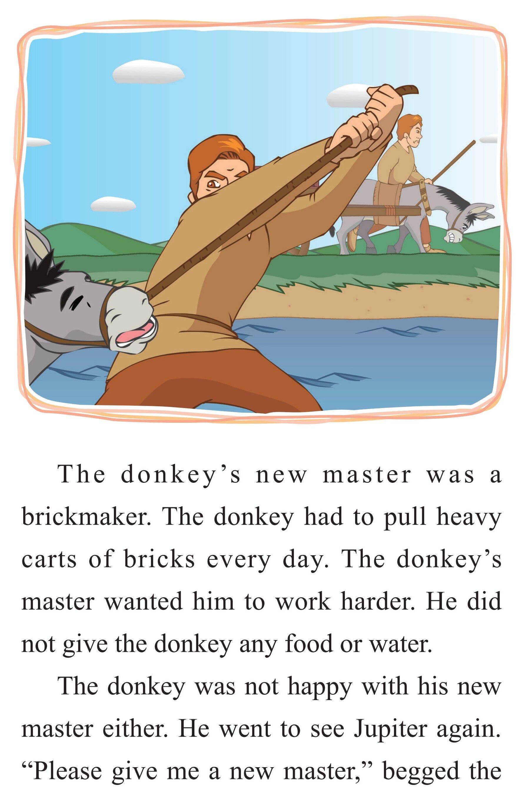 The Donkey and His Masters绘本故事第5页