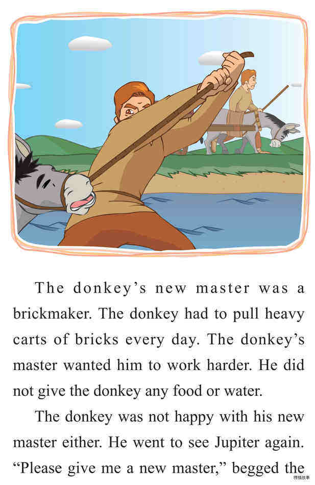 The Donkey and His Masters绘本故事第5页