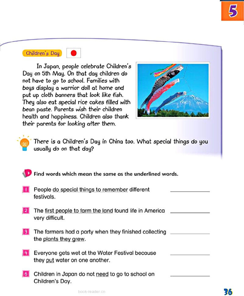 5 Festivals and special days绘本故事第5页