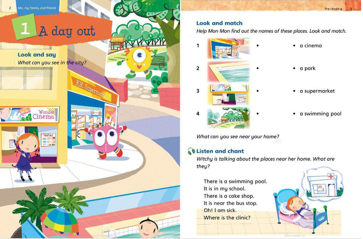 2A Unit 1 A day out绘本故事第2页