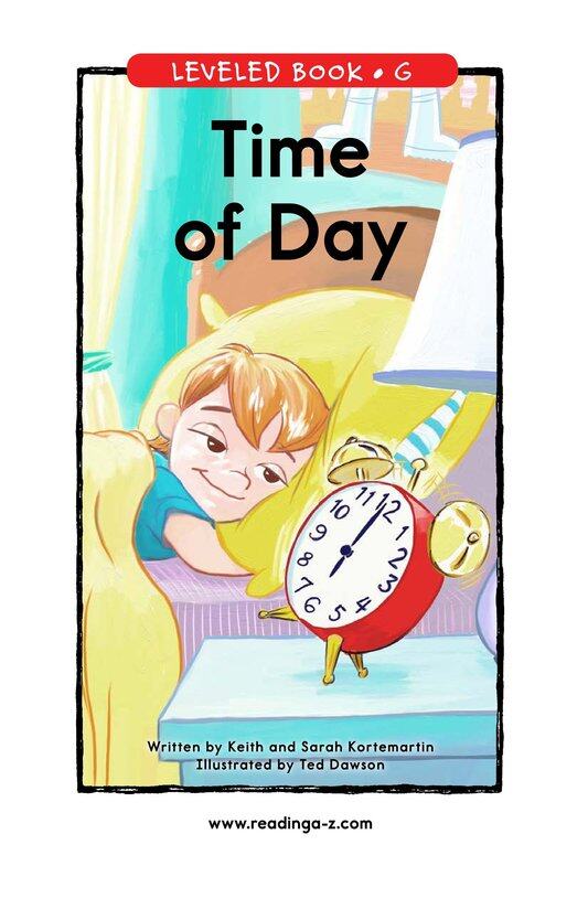 Time of Day绘本故事第2页