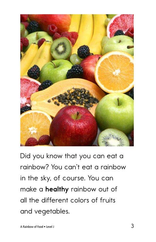 A Rainbow of Food绘本故事第3页