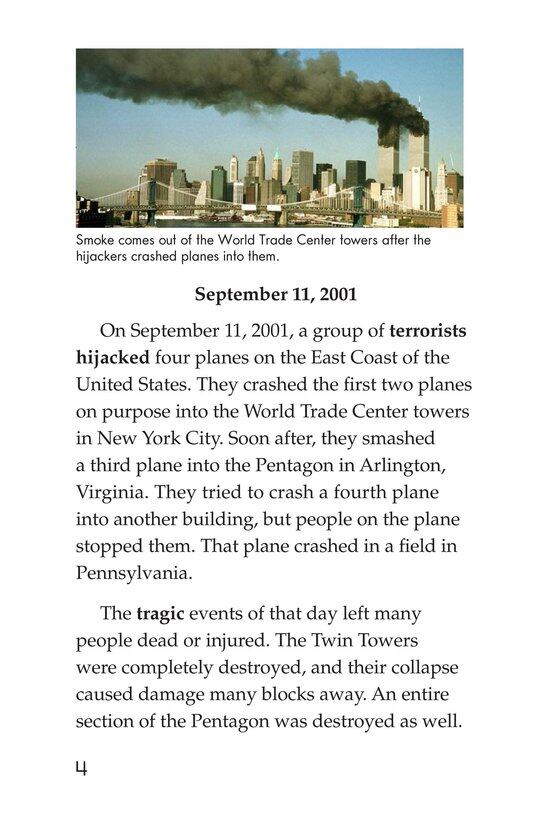 September 11 Always Remember绘本故事第3页