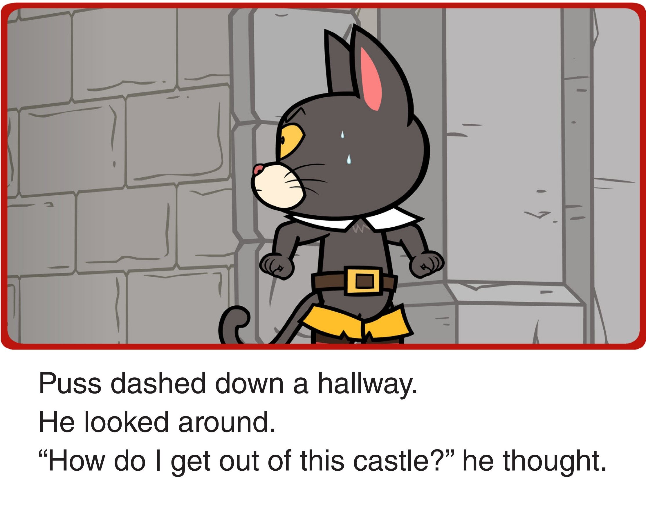 Chased by a Lion绘本故事第4页