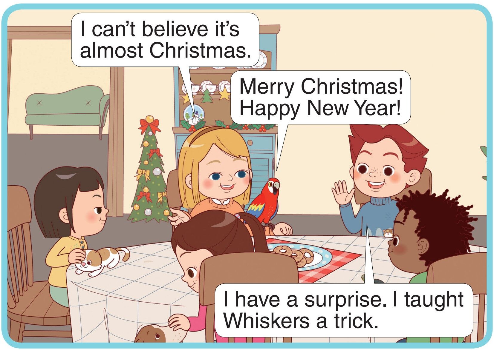 The Pet-Sitting Job绘本故事第2页