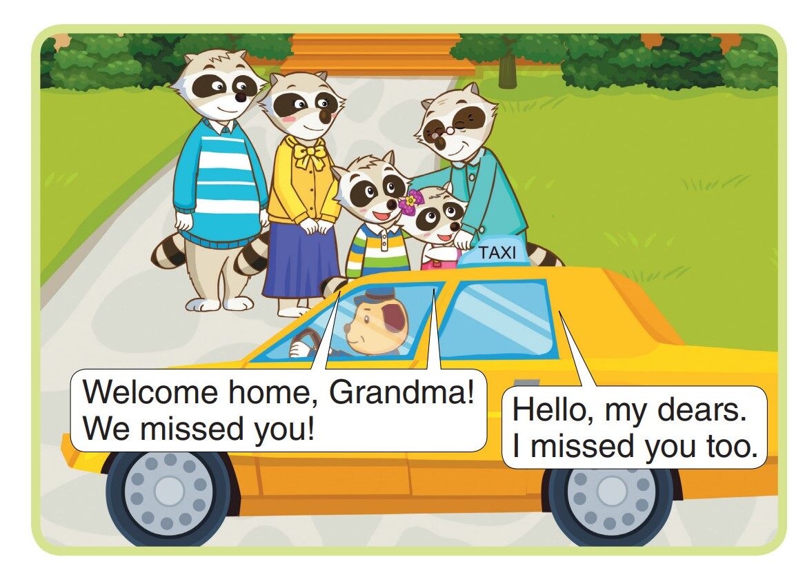 Welcome Home, Grandma!绘本故事第3页
