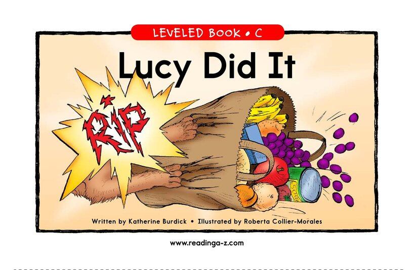 Lucy Did It绘本故事第2页