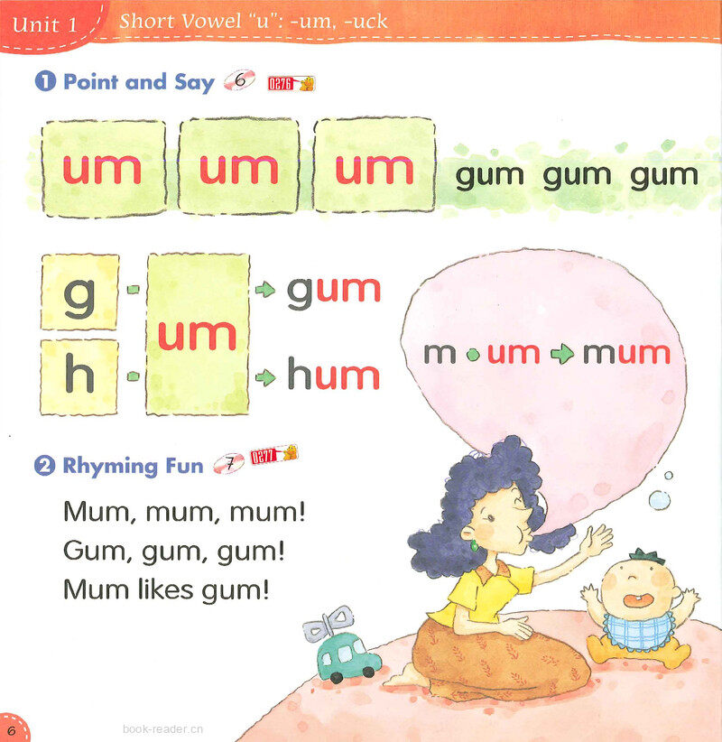 Unit1 Short Vowel  'u'绘本故事第5页