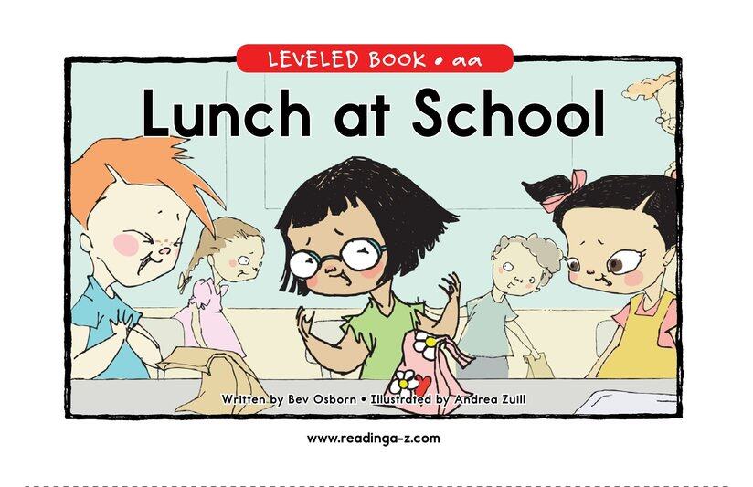 Lunch at School绘本故事第2页