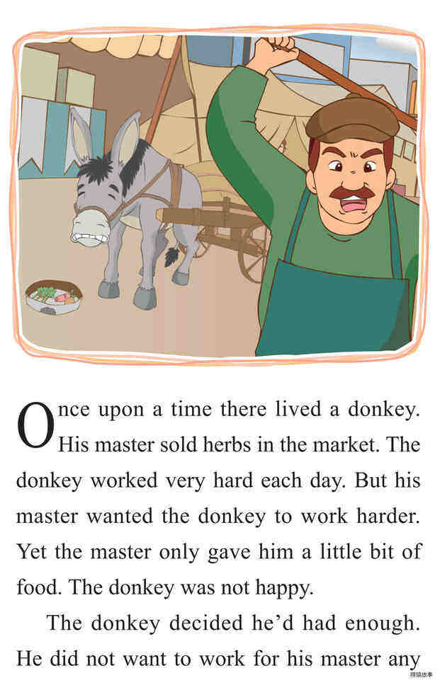 The Donkey and His Masters绘本故事第3页
