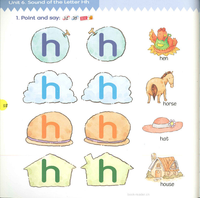 6 Sound of the Letter Hh绘本故事第3页