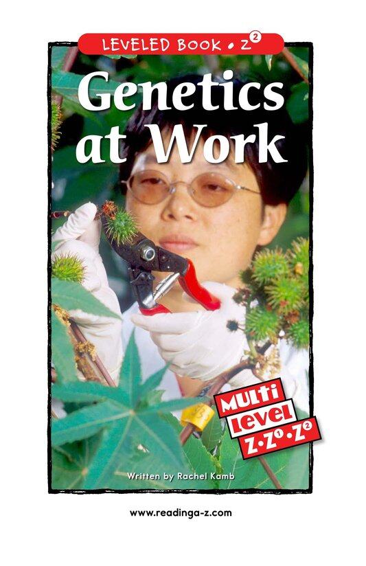 Genetics At Work绘本故事第2页