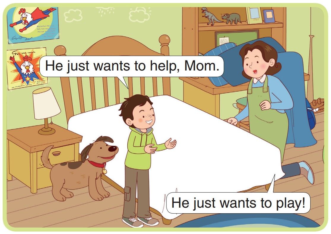 A Lucky Helper绘本故事第4页