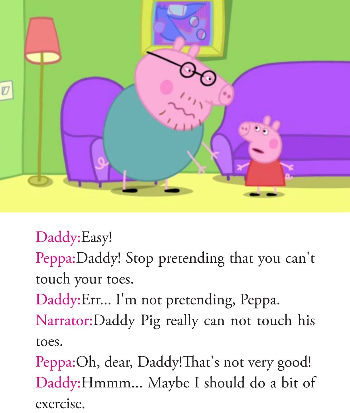 Daddy gets fit绘本故事第5页