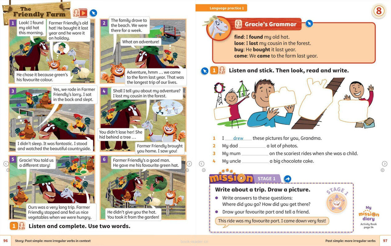 08 Around town绘本故事第3页