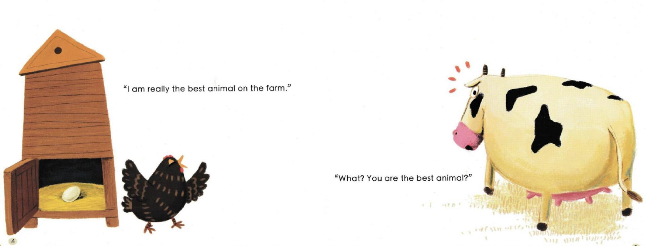 A Triangular Egg and Yellow Milk绘本故事第4页