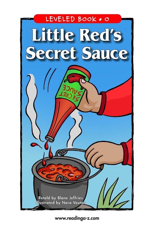 Little Red's Secret Sauce绘本故事第2页